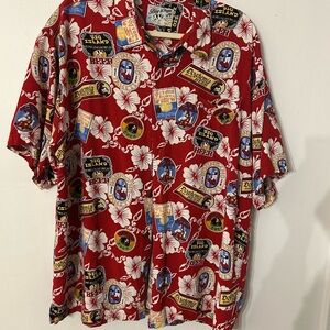 Big Dogs Red Graphic Beer Men's Shirt